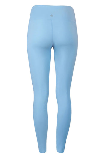 Expression Leggings mit hohem Bund – Dusty Baby Blue - AchievePrime 