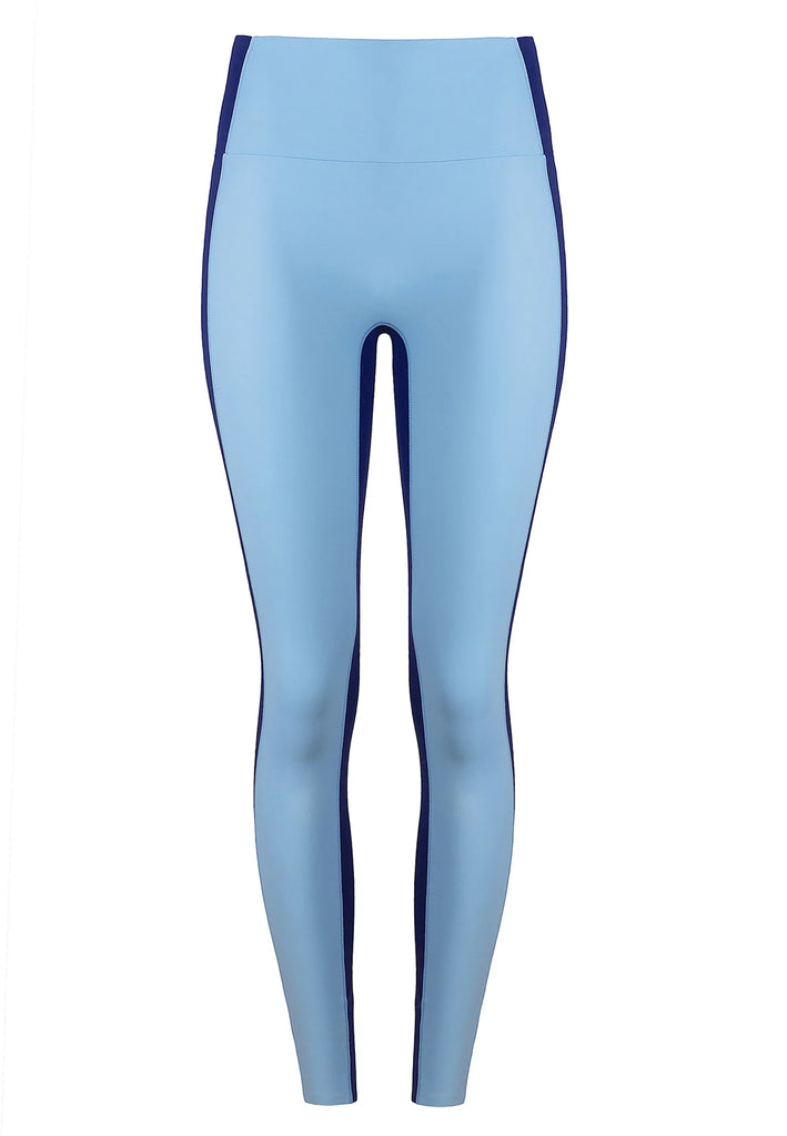 Expression Leggings mit hohem Bund – Dusty Baby Blue - AchievePrime 
