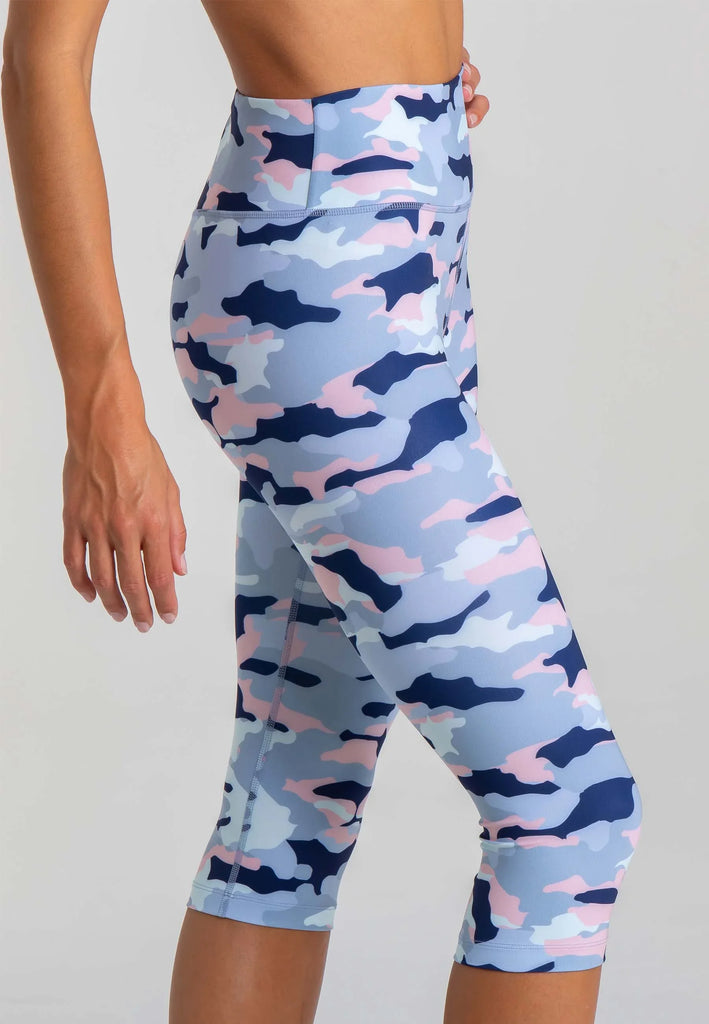 Impulse Crop Leggings mit hohem Bund - Camo - AchievePrime 