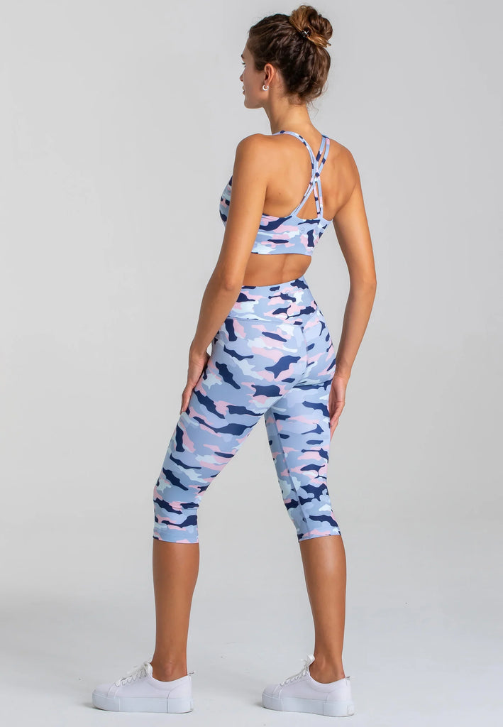Force BH & Impulse Crop Leggings Set - Camo - AchievePrime 