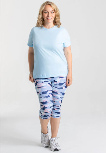 Impulse Crop Leggings mit hohem Bund - Camo - AchievePrime 