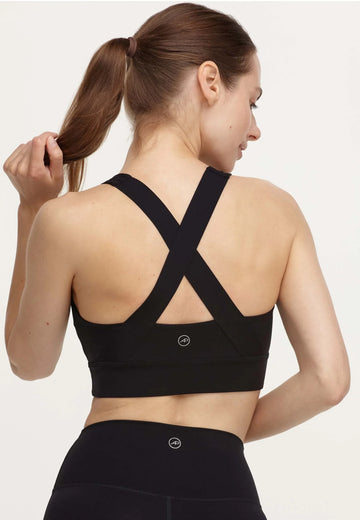 Luna Sport-BH Starker Halt - Schwarz - AchievePrime 