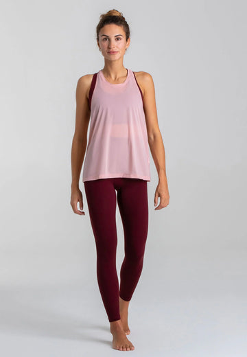 Racerback Top rosa luftig Yoga