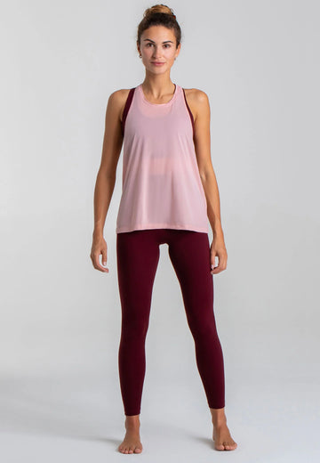 Semitransparentes Sport Top Rose Layering