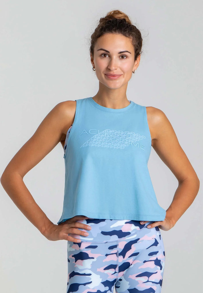 Premium Baumwollstoff hellblau Textur Detail