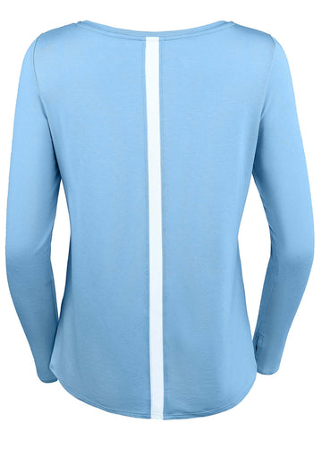 Nachhaltiges Lounge Oberteil Damen blau