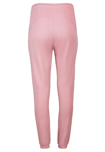 Rosa Jogger Set Damen Rückansicht Push-Up Effekt