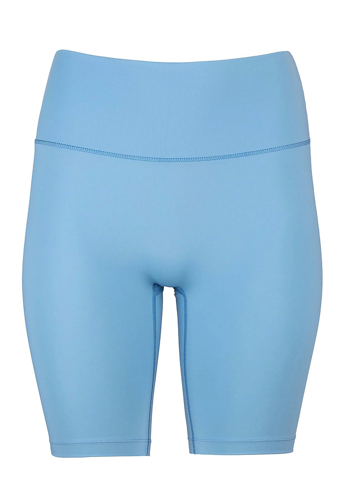 Star Bike Shorts mit hohem Bund - Dusty Baby Blue - AchievePrime 