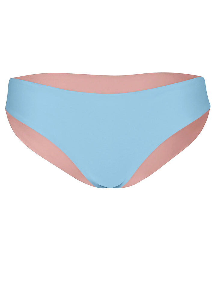 Charm Swim und Surf Bikini-Höschen Reversible - Rose Blossom Dusty Baby Blue - AchievePrime 