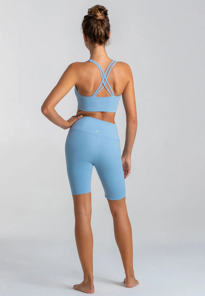 Force BH & Star Shorts Set - Dusty Baby Blue - AchievePrime 