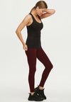 Motion Leggings mit hohem Bund - Henna Red - AchievePrime 