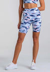 Star Bike Shorts mit hohem Bund - Camo - AchievePrime 